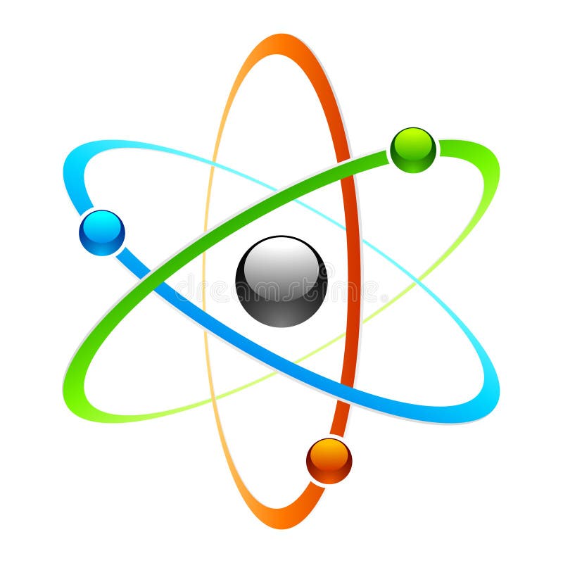 Symbole d'atome illustration stock Symbole d'atome illustration stock