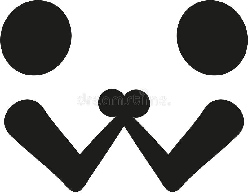 Icône de bras de fer illustration de vecteur. Illustration du logo