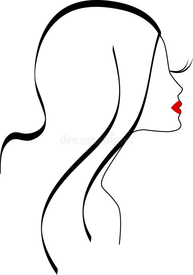 Symbole de fille illustration stock Symbole de fille illustration stock