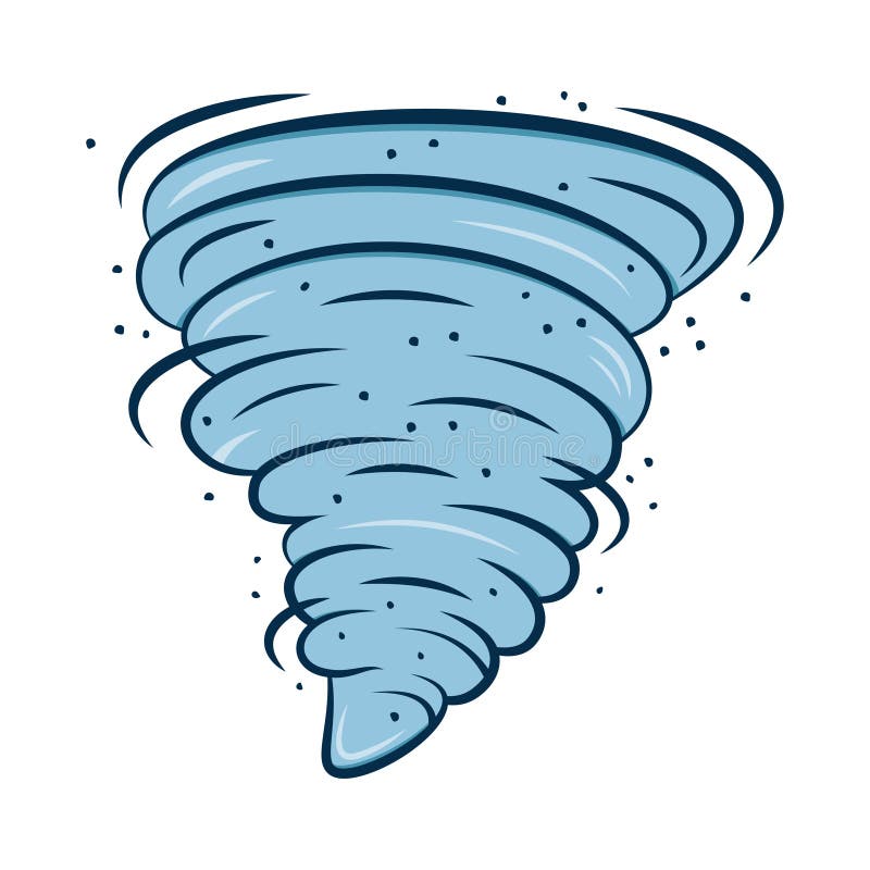 Symbole de tornade d'isolement sur un fond blanc illustration de vecteur Symbole de tornade d'isolement sur un fond blanc illustration de vecteur