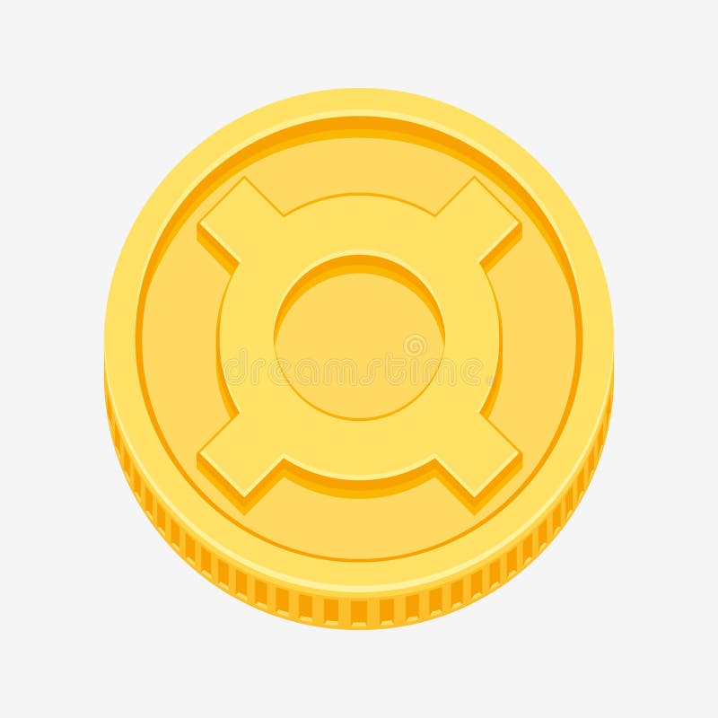 Symbole monétaire générique sur la pièce d'or illustration stock Symbole monétaire générique sur la pièce d'or illustration stock