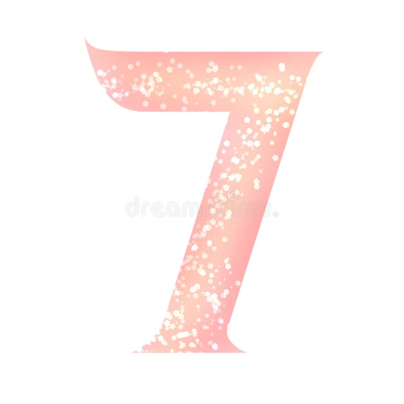 Symbole numéro sept illustration de vecteur