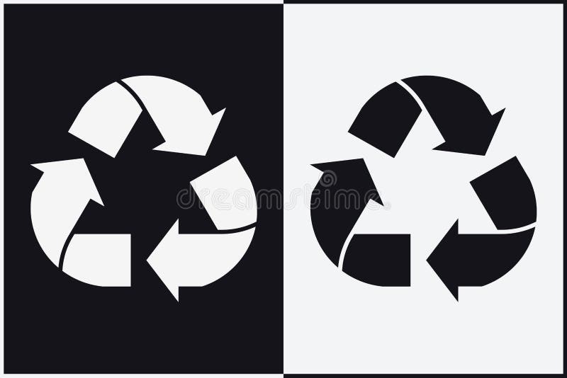 Symbole réutilisée et d'emballage Signe pour la cargaison illustration de vecteur Symbole réutilisée et d'emballage Signe pour la cargaison illustration de vecteur