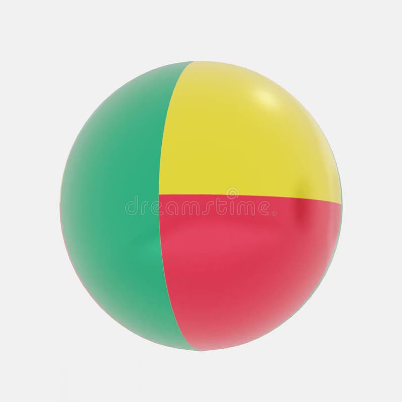 Symboler eller symboler för benin-flagga stock illustrationer
