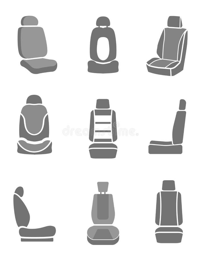 Symboler för bilspegel stock illustrationer Symboler för bilspegel stock illustrationer