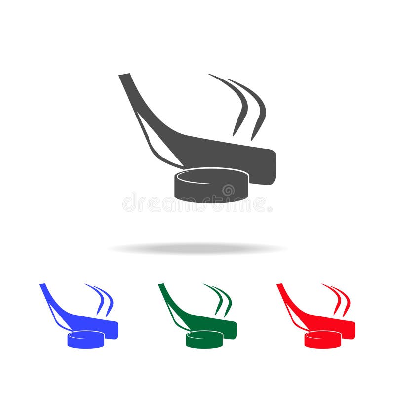 Symboler för hockeypinne och packnings Beståndsdelar av sportbeståndsdelen i mång- kulöra symboler Högvärdig kvalitets- symbol fö vektor illustrationer Symboler för hockeypinne och packnings Beståndsdelar av sportbeståndsdelen i mång- kulöra symboler Högvärdig kvalitets- symbol fö vektor illustrationer