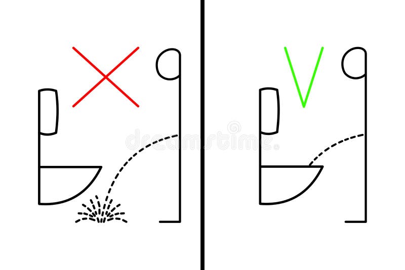 Symbolerna av mannen i toaletten vektor illustrationer Symbolerna av mannen i toaletten vektor illustrationer