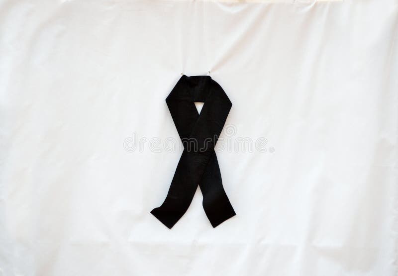 Symbolic black ribbon