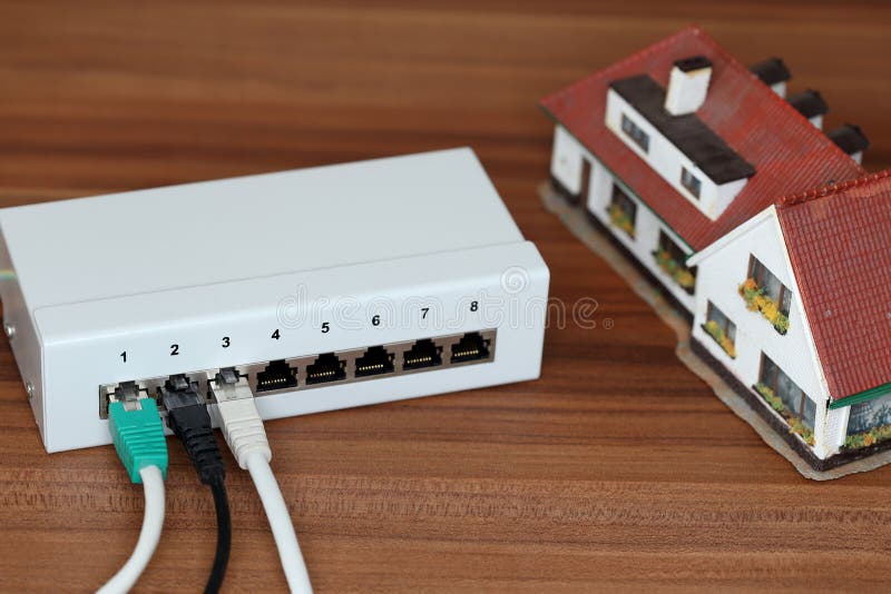 Symbolic broadband connection stock photos