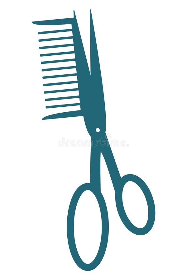 The symbolic illustration of a hairdressing salon vector illustration