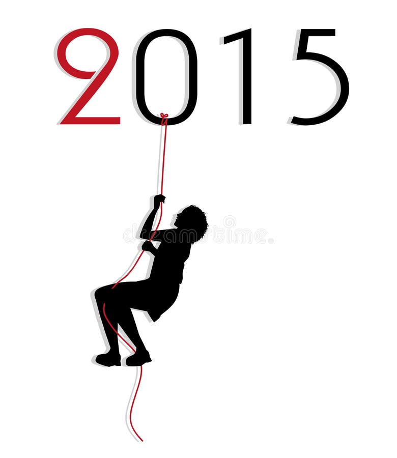 Symbolic illustration for the New Year royalty free illustration