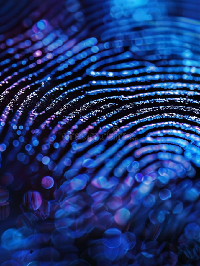 A symbolic representation of a DNA fingerprint used in forensic science for identification vector illustration