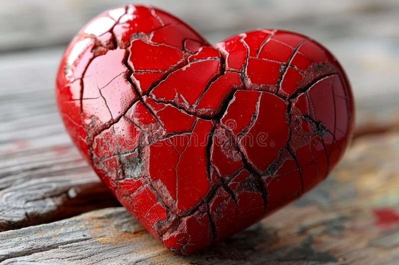 Symbolic representation of heartbreak and relationship end in conceptual art for emotional healing vector illustration