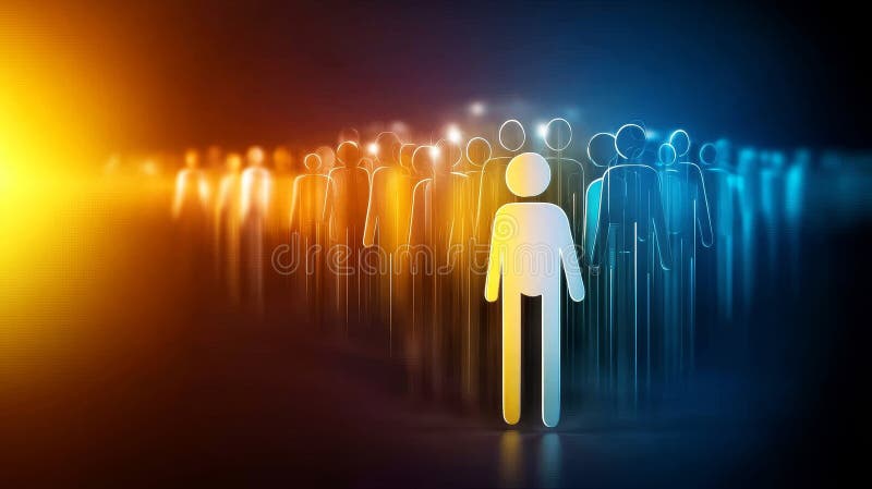Global Network Connection of People Symbolizing unity community connection global network and teamwork A vibrant image of stock illustration