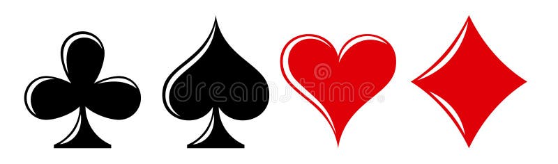 Symbols of playing cards.