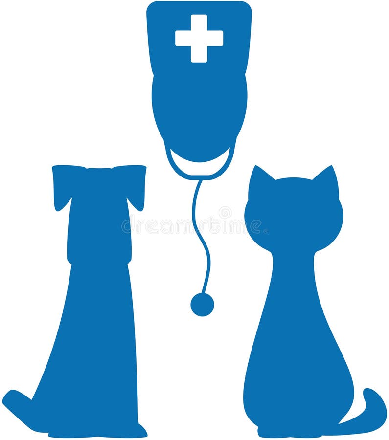 Symbool van veterinaire geneeskunde vector illustratie Symbool van veterinaire geneeskunde vector illustratie