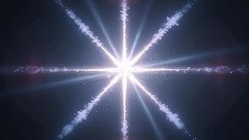 A symmetrical animation based on the starburst glimmer beam Generative AI stock illustration