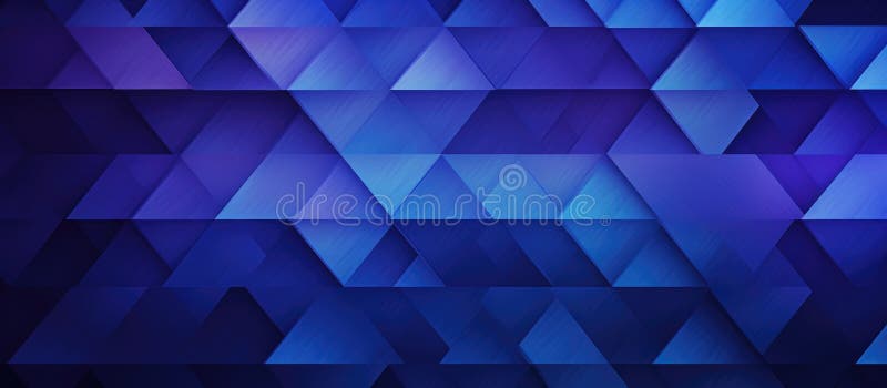 Symmetrical blue and purple triangle pattern on dark background stock illustration
