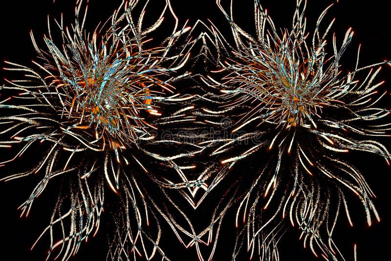 Symmetrical creepy twisted tongs of flame abstract mess-up patte stock illustration Symmetrical creepy twisted tongs of flame abstract mess-up patte stock illustration