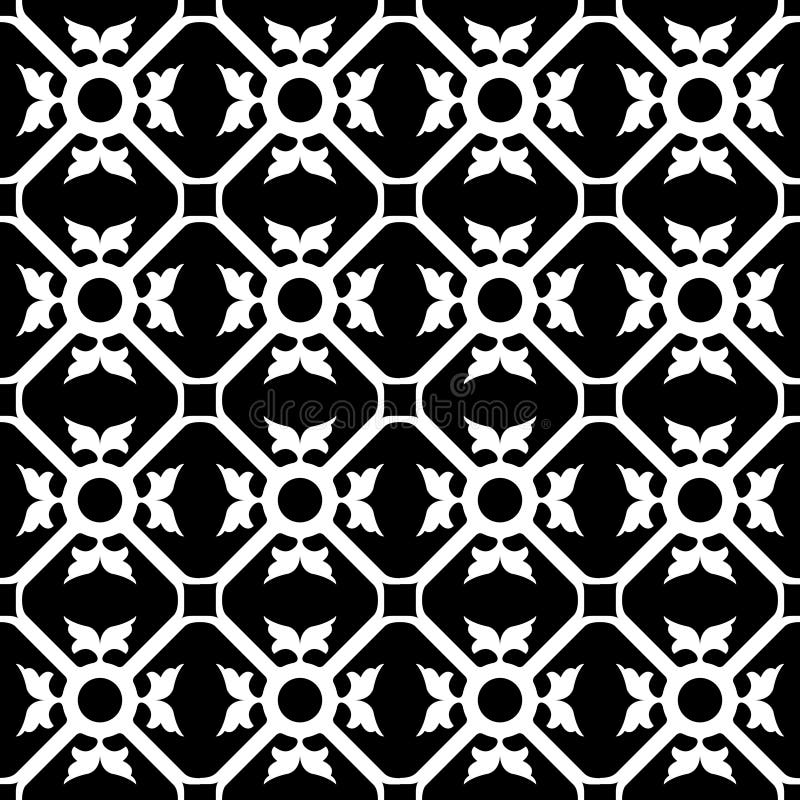 Symmetrical flower pattern royalty free illustration