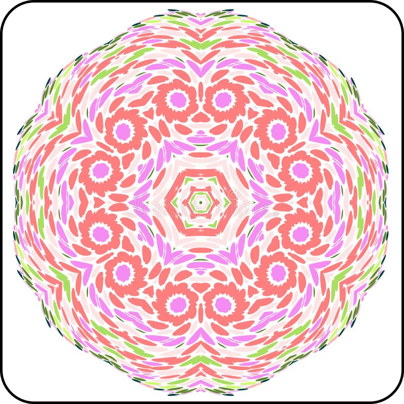 Symmetry colorful pattern