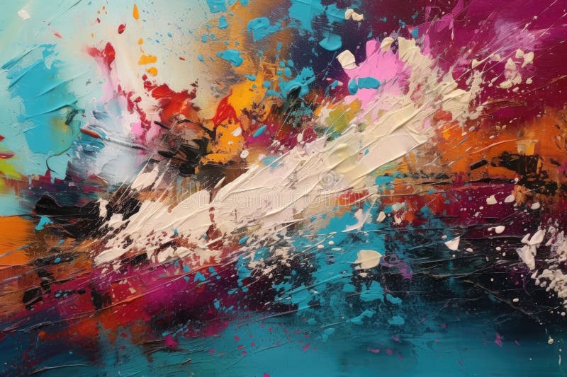 Symphony of abstract textures and vivid colors, creating a multisensory experience of visual delight royalty free illustration