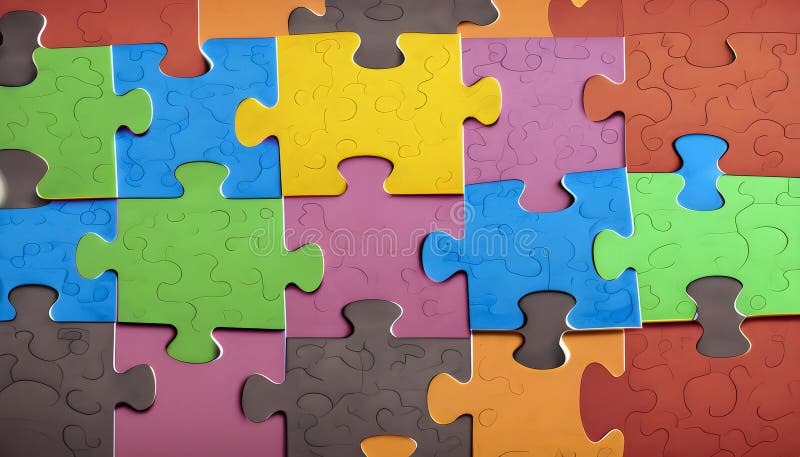 A Symphony of Diversity: Uniting Unique Puzzle Pieces in the Tapestry of Inclusivity vector illustration