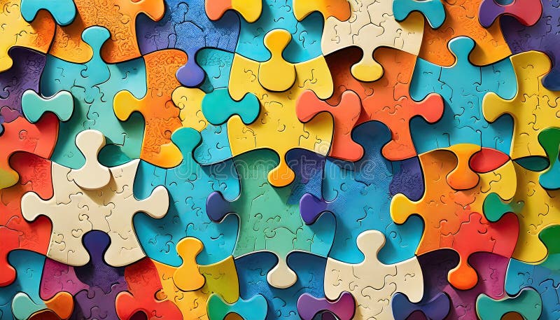 A Symphony of Diversity: Uniting Unique Puzzle Pieces in the Tapestry of Inclusivity vector illustration