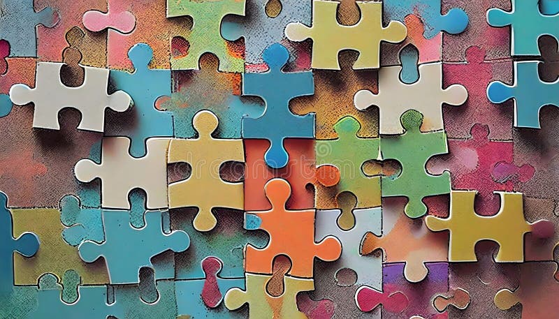 A Symphony of Diversity: Uniting Unique Puzzle Pieces in the Tapestry of Inclusivity vector illustration