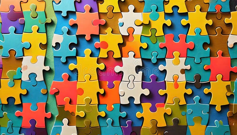 A Symphony of Diversity: Uniting Unique Puzzle Pieces in the Tapestry of Inclusivity vector illustration