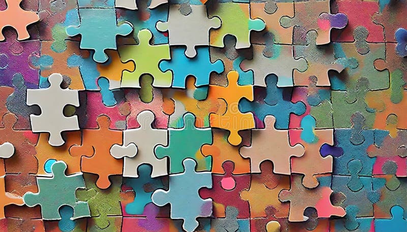 A Symphony of Diversity: Uniting Unique Puzzle Pieces in the Tapestry of Inclusivity vector illustration