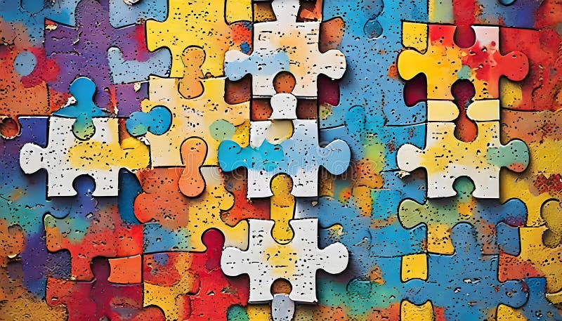 A Symphony of Diversity: Uniting Unique Puzzle Pieces in the Tapestry of Inclusivity vector illustration