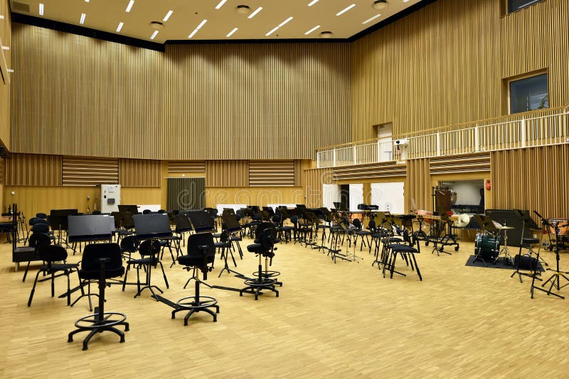 Symphony rehearsal room stock photo. Image of philharmonic 130651046