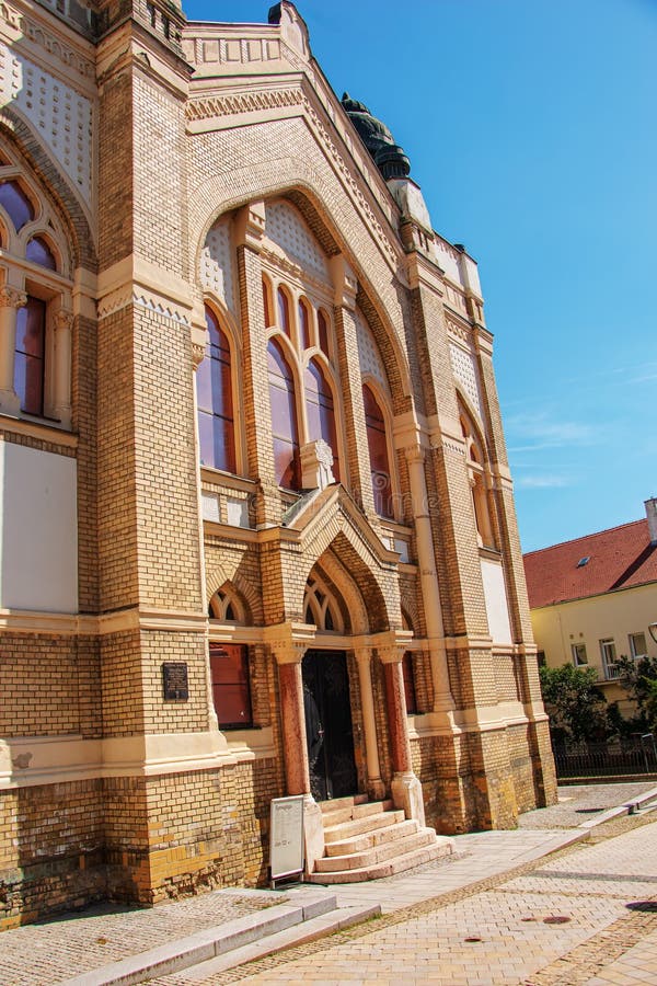 The synagogue building in Nitra, Slovak republic, Central Europe. The synagogue was built in 1908-1911 for the Neolog Jewish