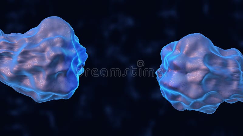 Activity of neurons and synapses stock illustration