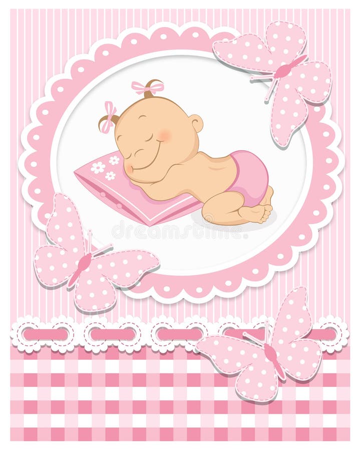 Sypialna dziewczynka ilustracji Sypialna dziewczynka ilustracji