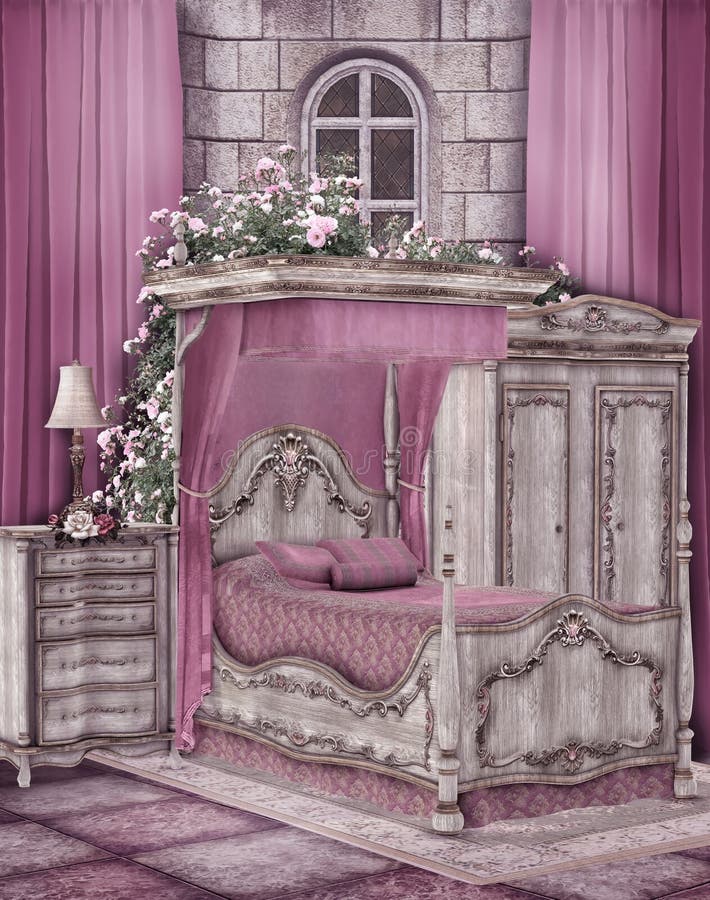 sypialni menchie royalty ilustracja sypialni menchie royalty ilustracja
