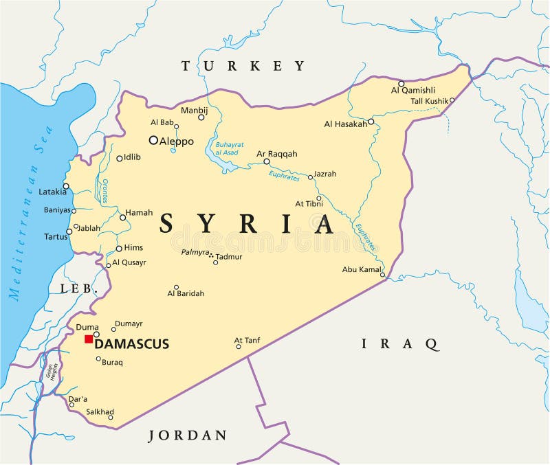 Syria Political Map