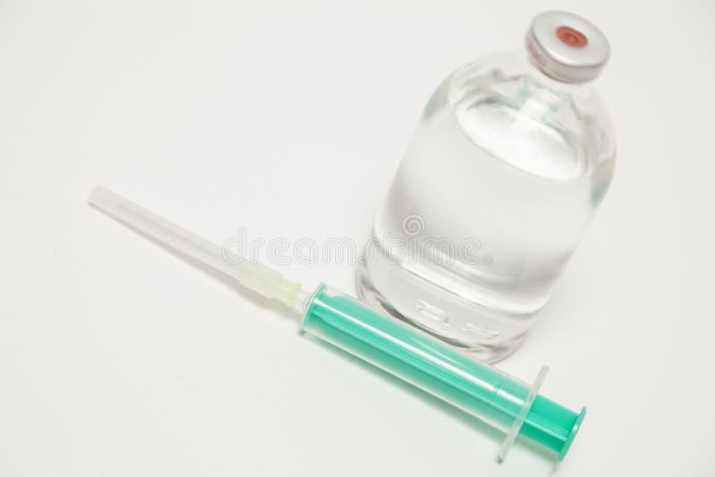 Syringe and ampoule stock photo. Image of ampulla, physician 53106208