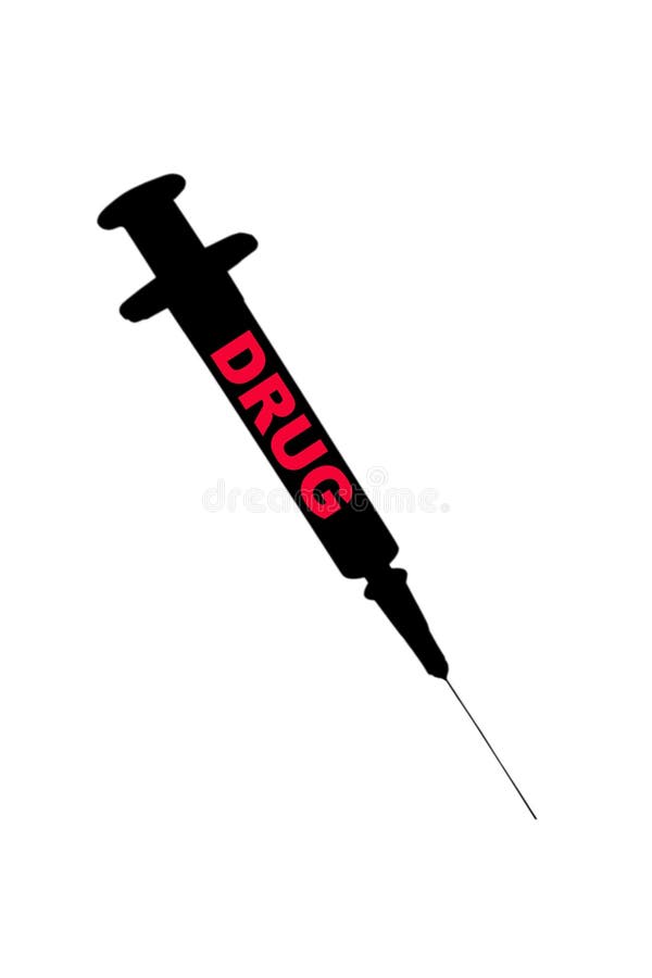 Syringe with a drug