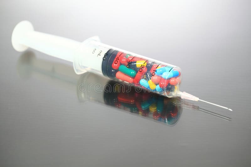 Syringe and drug stock image. Image of hospital, medical 28301213