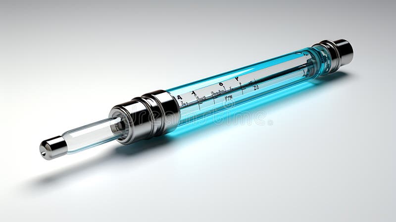 Syringe innovation isolated royalty free illustration