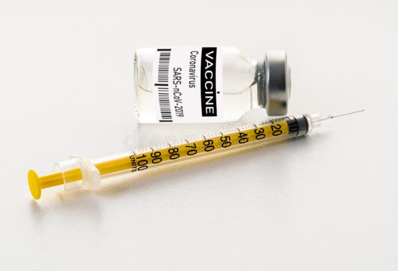 Syringe and Medicine Bottle Stock Photo Image of glass, clinic 214614912