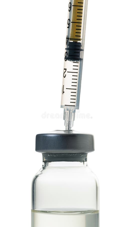 Syringe and Medicine Bottle Stock Image Image of health, drug 211837309