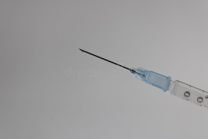 Syringe Needle with Drop in the Tip Stock Image Image of clinical