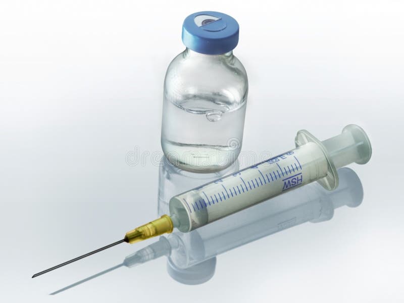 Syringe and penicillin