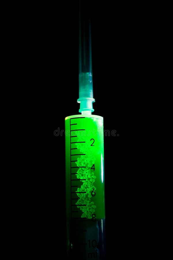 Syringe with a vaccine