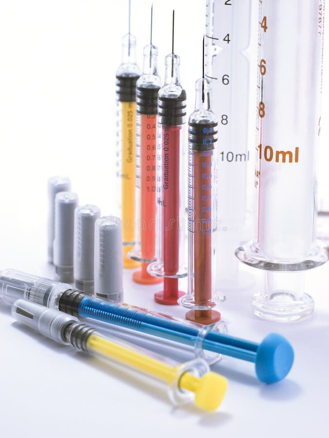 Different syringes stock photo. Image of disposable, bottle 22791764