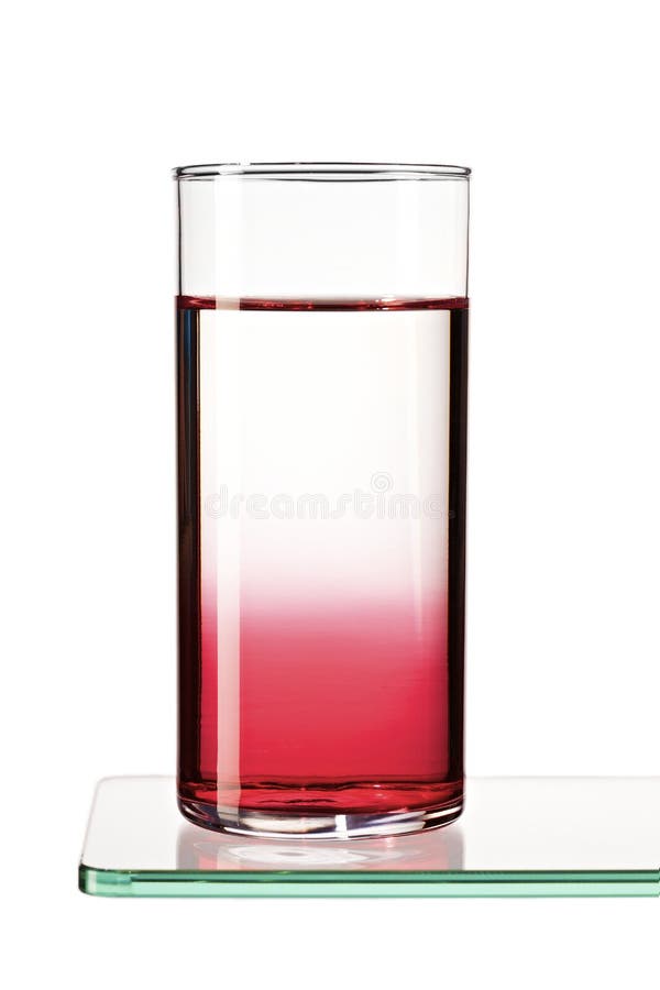 Syrup Gradient in Water Glass Stock Photo Image of wave, filling