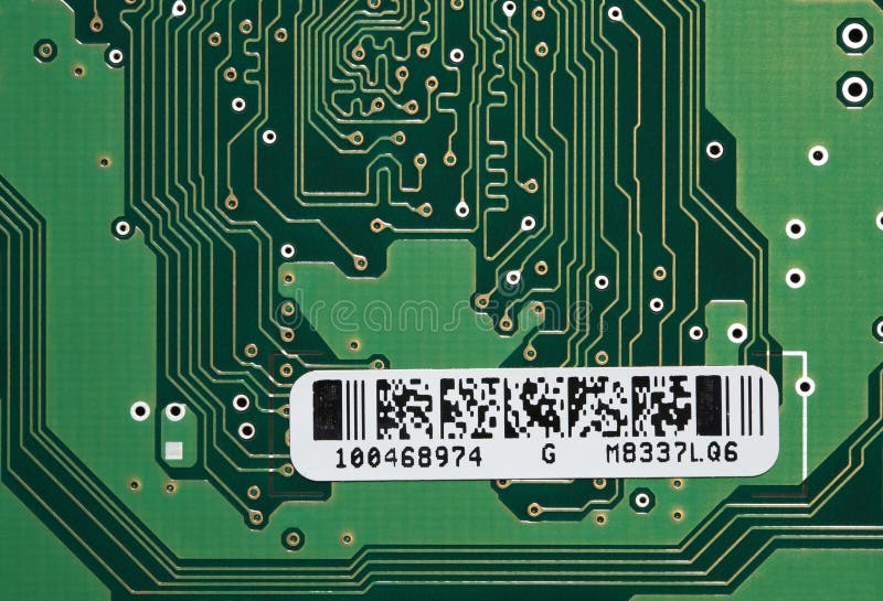 System board with sticker